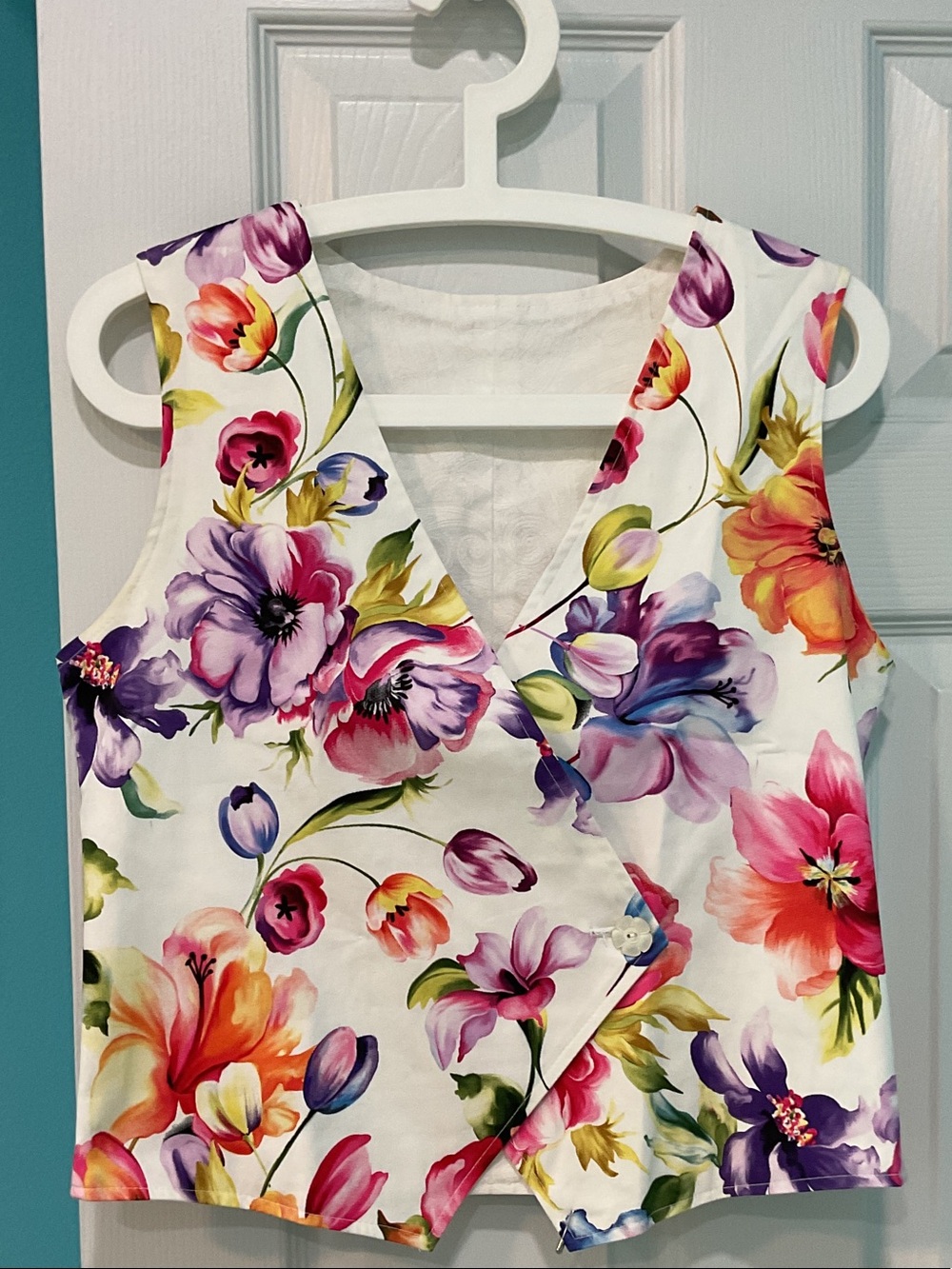 Custom made floral vest